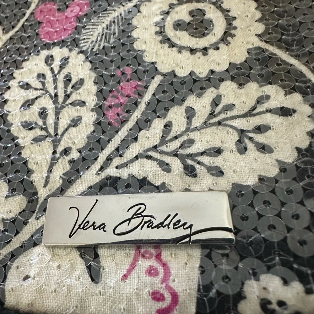 Vera Bradley Disney Mickey & Birdie Sequin Floral Crossbody Bag - Picture 2 of 11